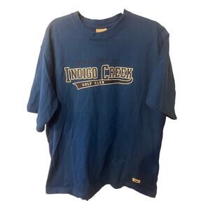 Oarsman 913 Men’s T-Shirt XL Blue Indian Creek Golf Club Cotton Casual Tee